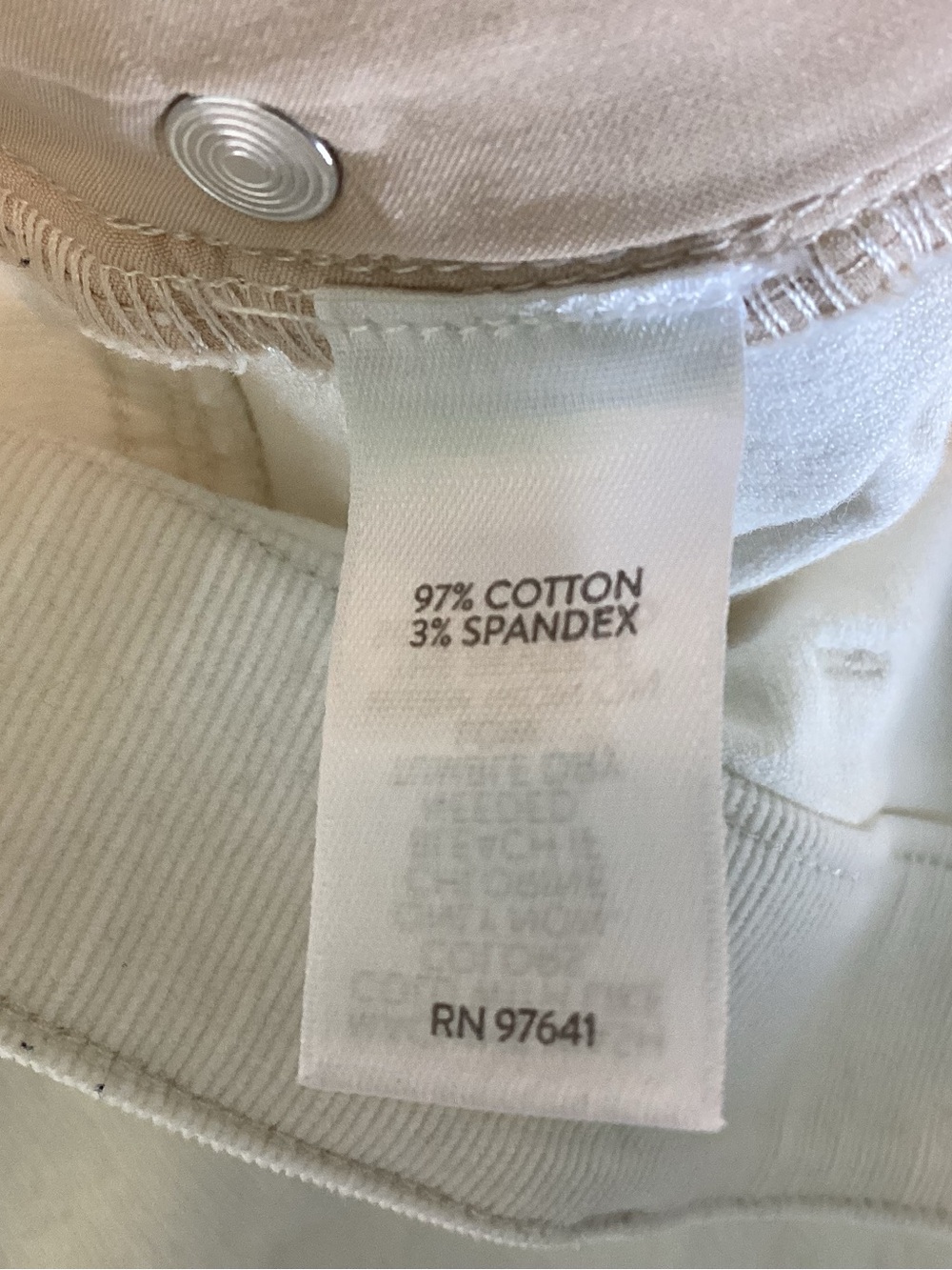 J.Jill Ivory Corduroy Pants XL Straight Leg Quiet Luxury Coastal - Picture 7 of 7